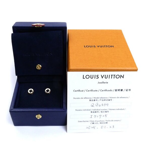 LOUIS VUITTON 18k Gold Earrings - Picture 6 of 6